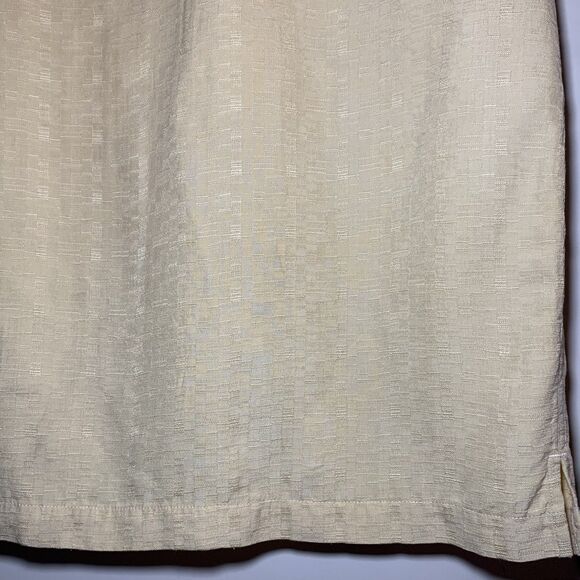 Brandini 100% Silk Mens Short Sleeve Shirt Preppy Formal Vacation Size Large - Picture 13 of 15